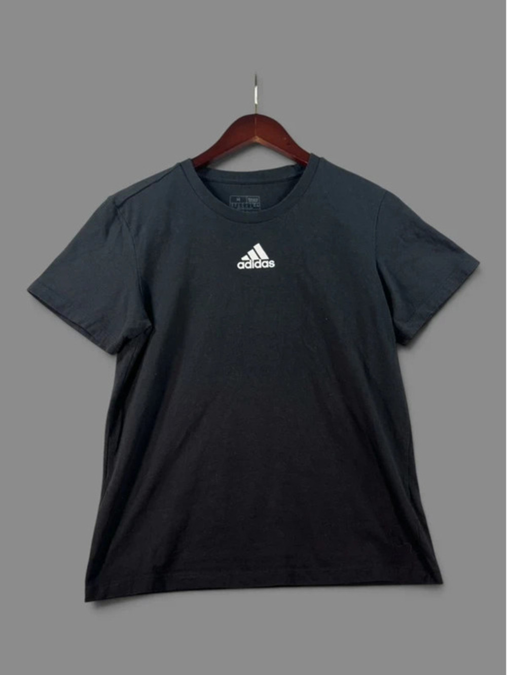 Adidas Black Logo T-Shirt Size Medium A006